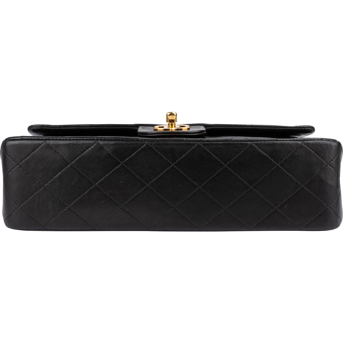 Chanel Quilted Lambskin 24K Gold Medium Double Flap Shoulder Bag