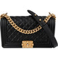 Chanel Quilted Lambskin Medium Boy Crossbody Bag