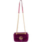 Gucci Velvet Matelassé GG Marmont Small Crossbody Bag