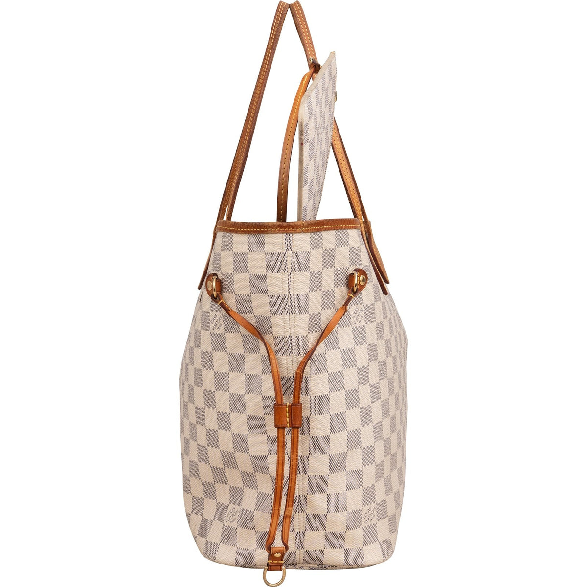 Louis Vuitton Neverfull MM aus Damier Azur Canvas – Ansicht 4