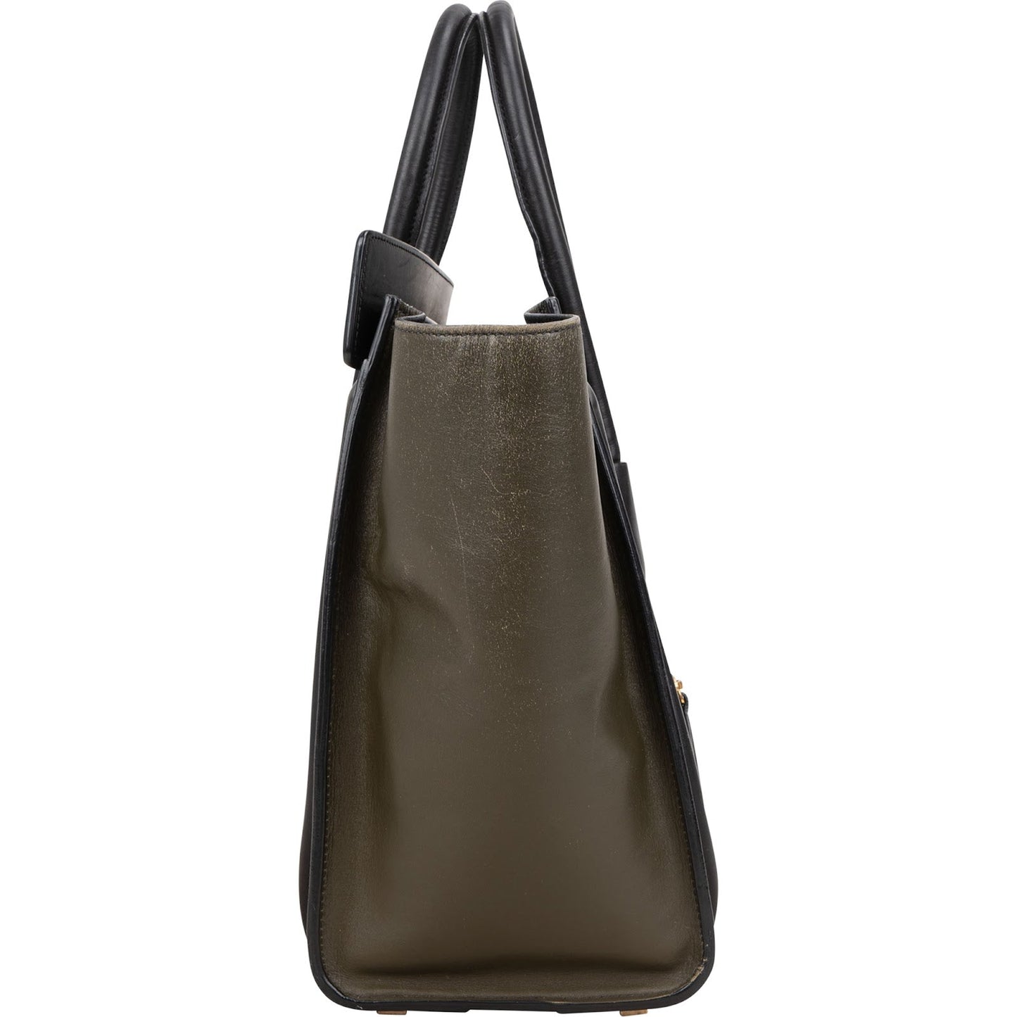 Céline Tricolor Leather Luggage Handbag