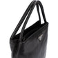 Prada Black Nappa Leather Triangle Tote Handbag