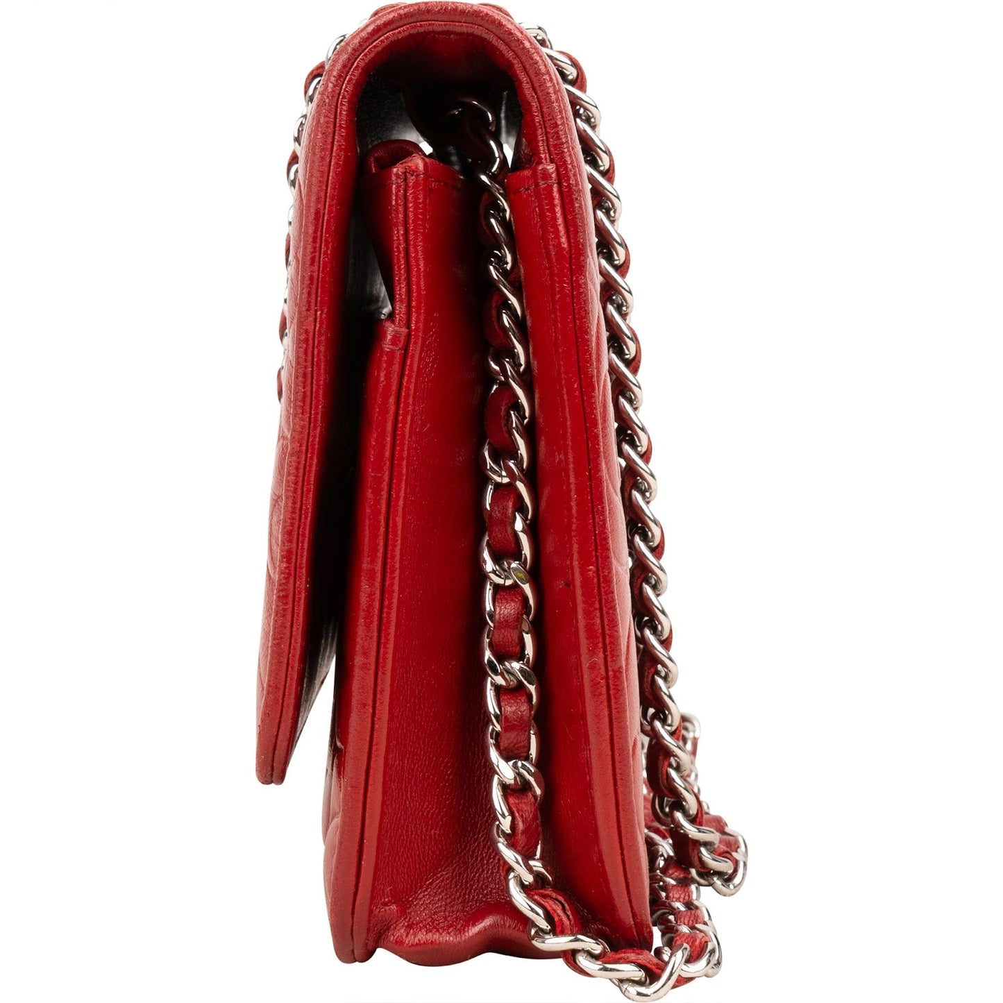 Chanel Leather Leather Wallet On Chain Crossbody Bag