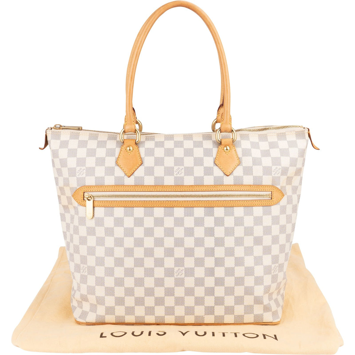 Louis Vuitton Monogram Damier Azur Saleya GM Shoulder Bag