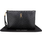 Yves Saint Laurent Quilted Leather Clutch