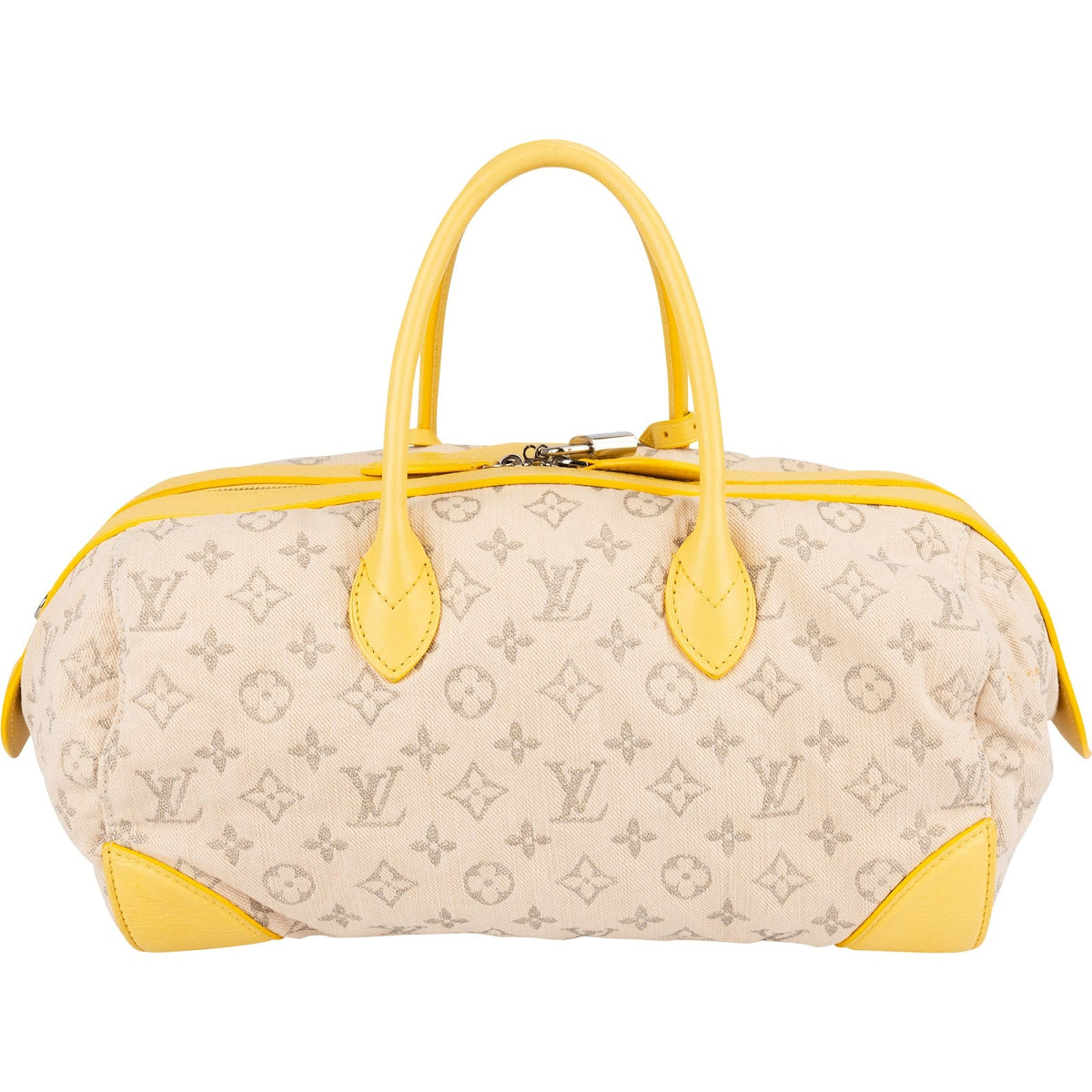 Louis Vuitton Monogram Limited Edition Printemps Denim Speedy Round Handbag