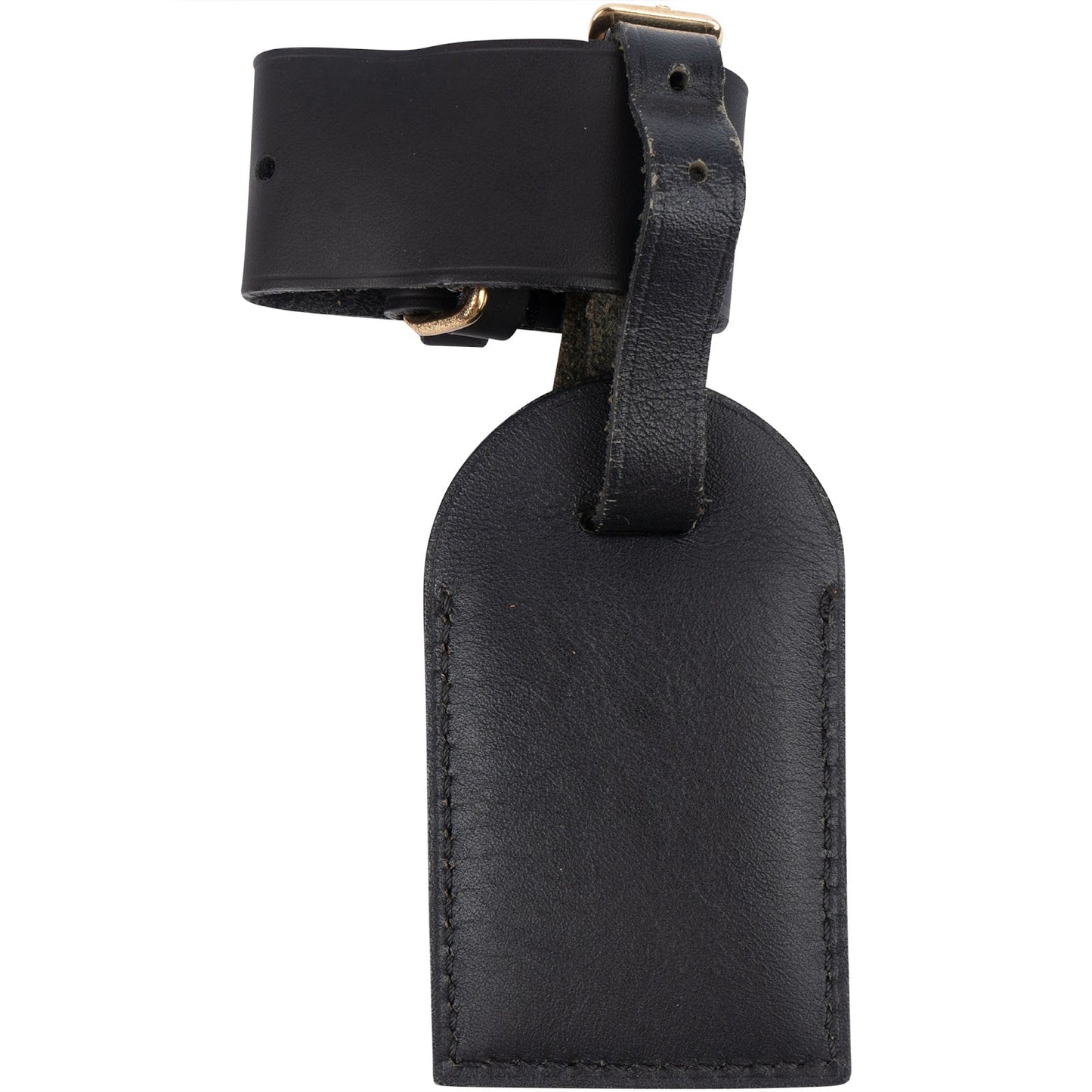 Louis Vuitton Noir Leather Luggage Tag