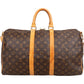 Louis Vuitton Monogram Canvas Keepall 45 Bandoulière Travel Bag