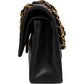 Chanel Quilted Lambskin Medium 24K Gold Double Flap Shoulder Bag
