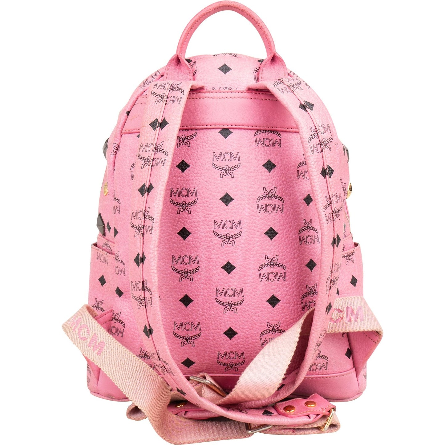 MCM Monogram Visetos Small Stark Studded Backpack