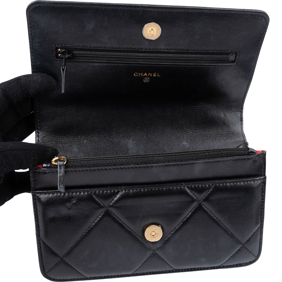 Chanel 19 Quilted Lambskin Chanel Wallet On Chain Crossbody Bag