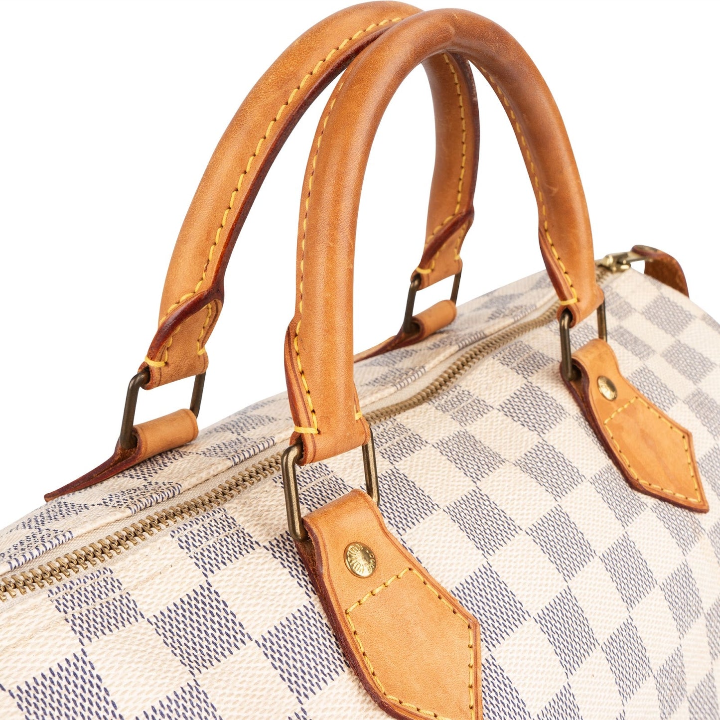 Louis Vuitton Monogram Damier Azur Speedy 30 Handbag