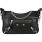 Balenciaga Black Leather City Mini Pochette Crossbody Bag