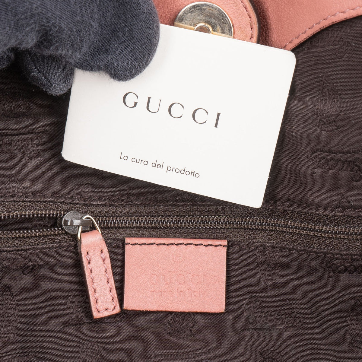 Gucci Pink Guccissima Leather Sukey Handbag