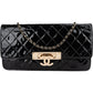 Chanel Quilted Patent Leather CC Crossbody Bag