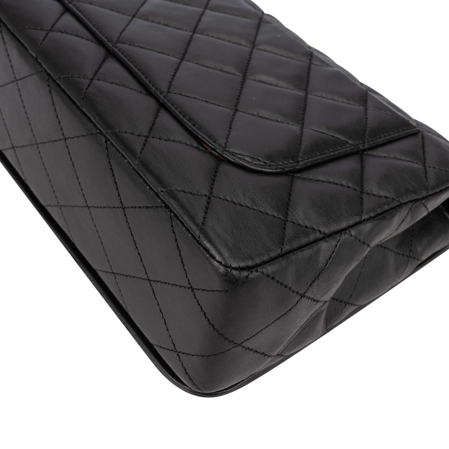 Chanel Quilted Lambskin 24K Gold Single Flap Shoulder Bag