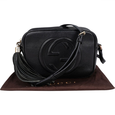 Gucci Leather GG Soho Crossbody Bag