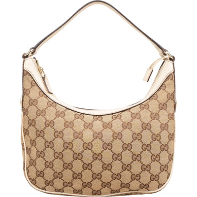 Gucci Monogram GG Canvas Small Hobo Shoulder Bag