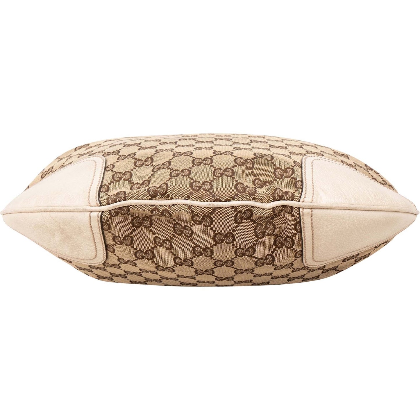 Gucci Monogram GG Canvas Web Detail Hobo Shoulder Bag