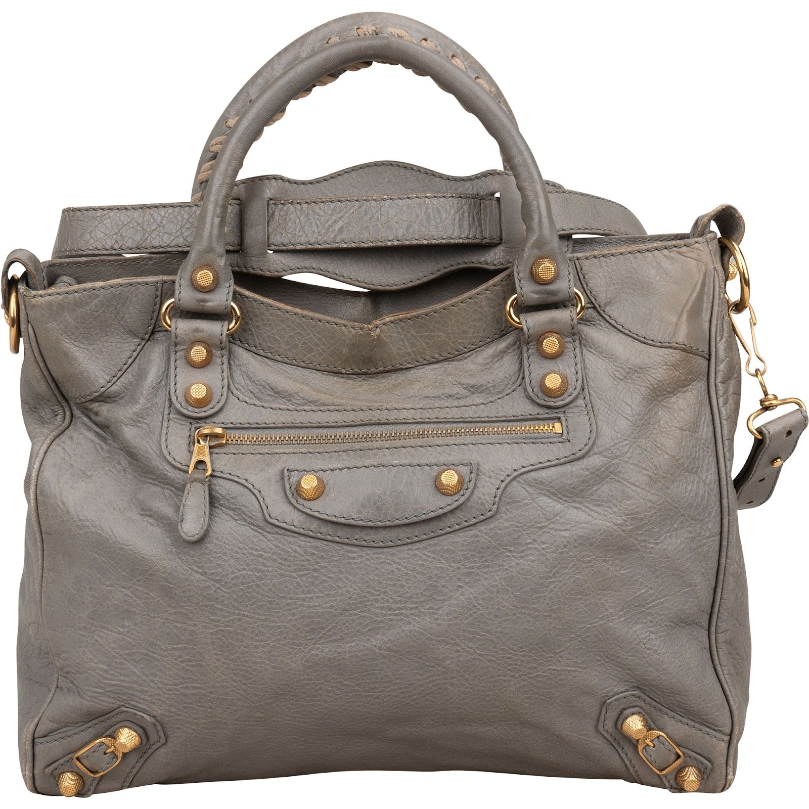 Balenciaga Grey Leather City Jumbo Handbag