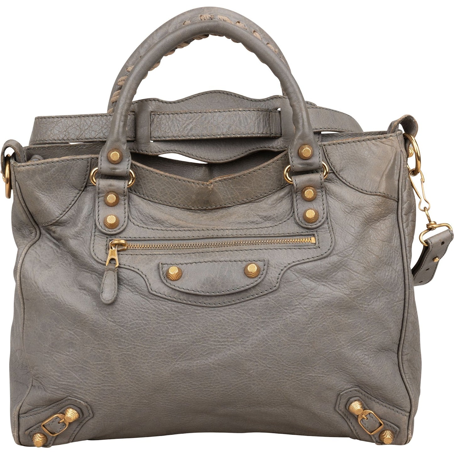 Balenciaga Grey Leather City Jumbo Handbag