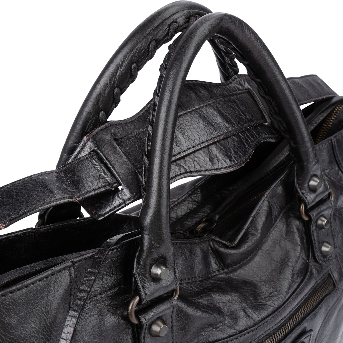 Balenciaga Black Leather Classic City Handbag