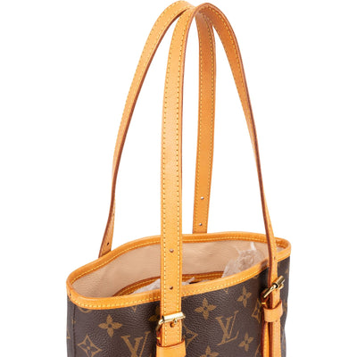 Louis Vuitton Monogram Canvas Bucket PM Shoulder Bag