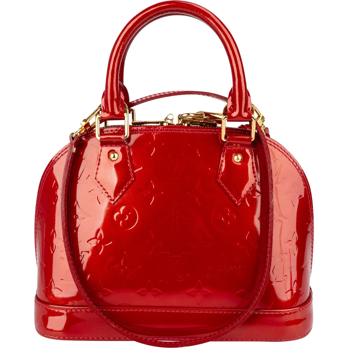 Louis Vuitton Monogram Vernis Leather Alma BB Handbag