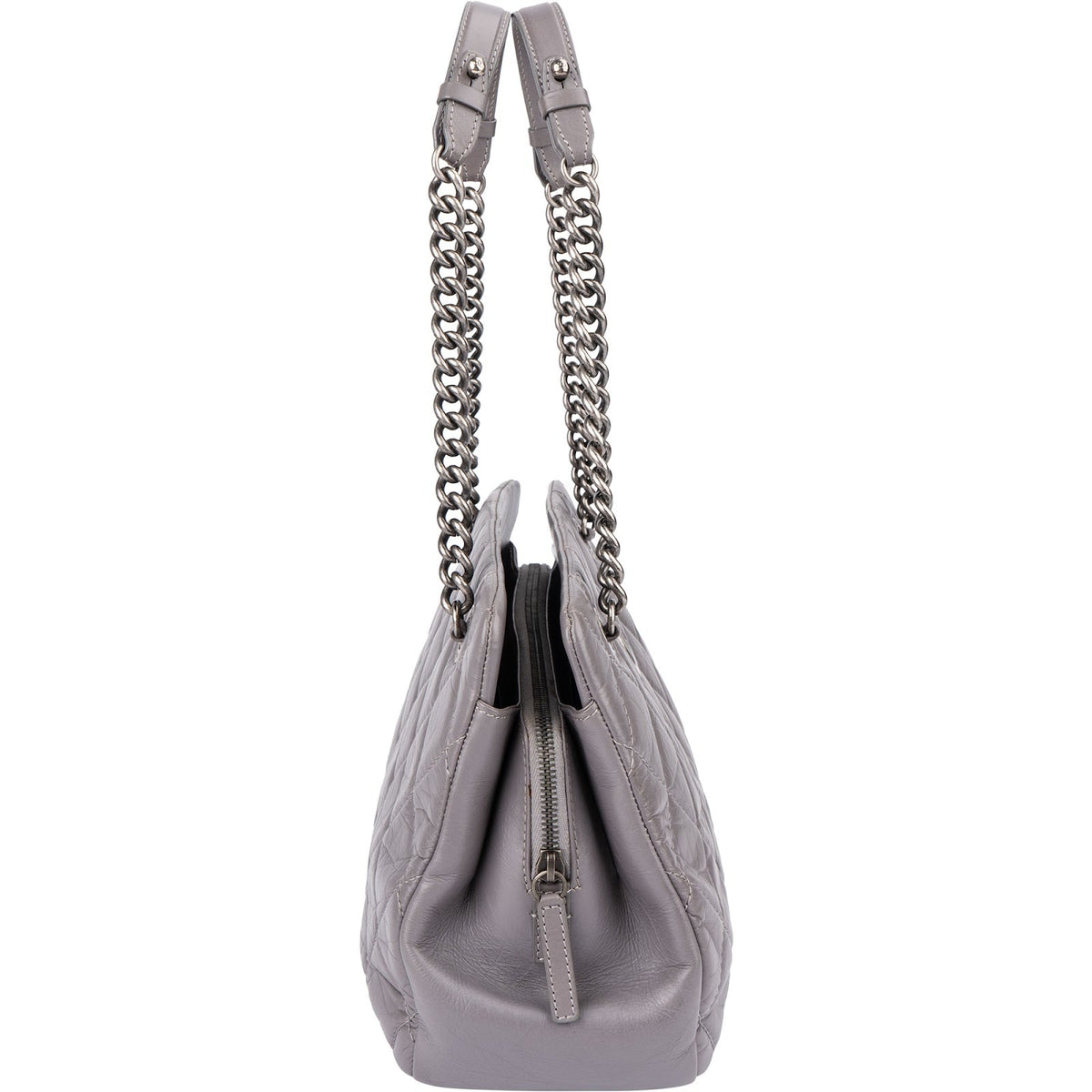 Chanel Quilted Glazed Calfskin Modern Chain Tote Shoulder Bag