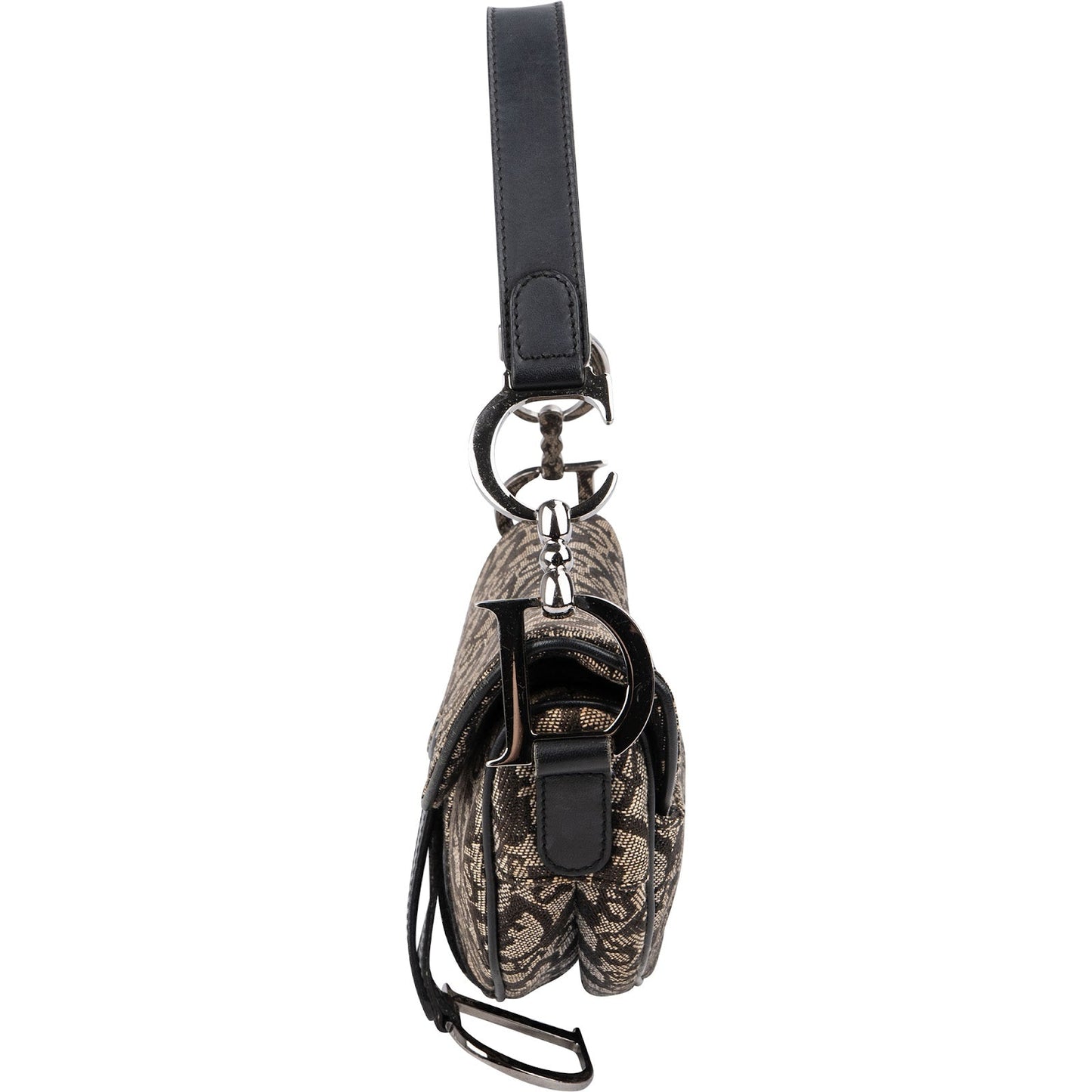 Christian Dior Oblique Jacquard Saddle Shoulder Bag