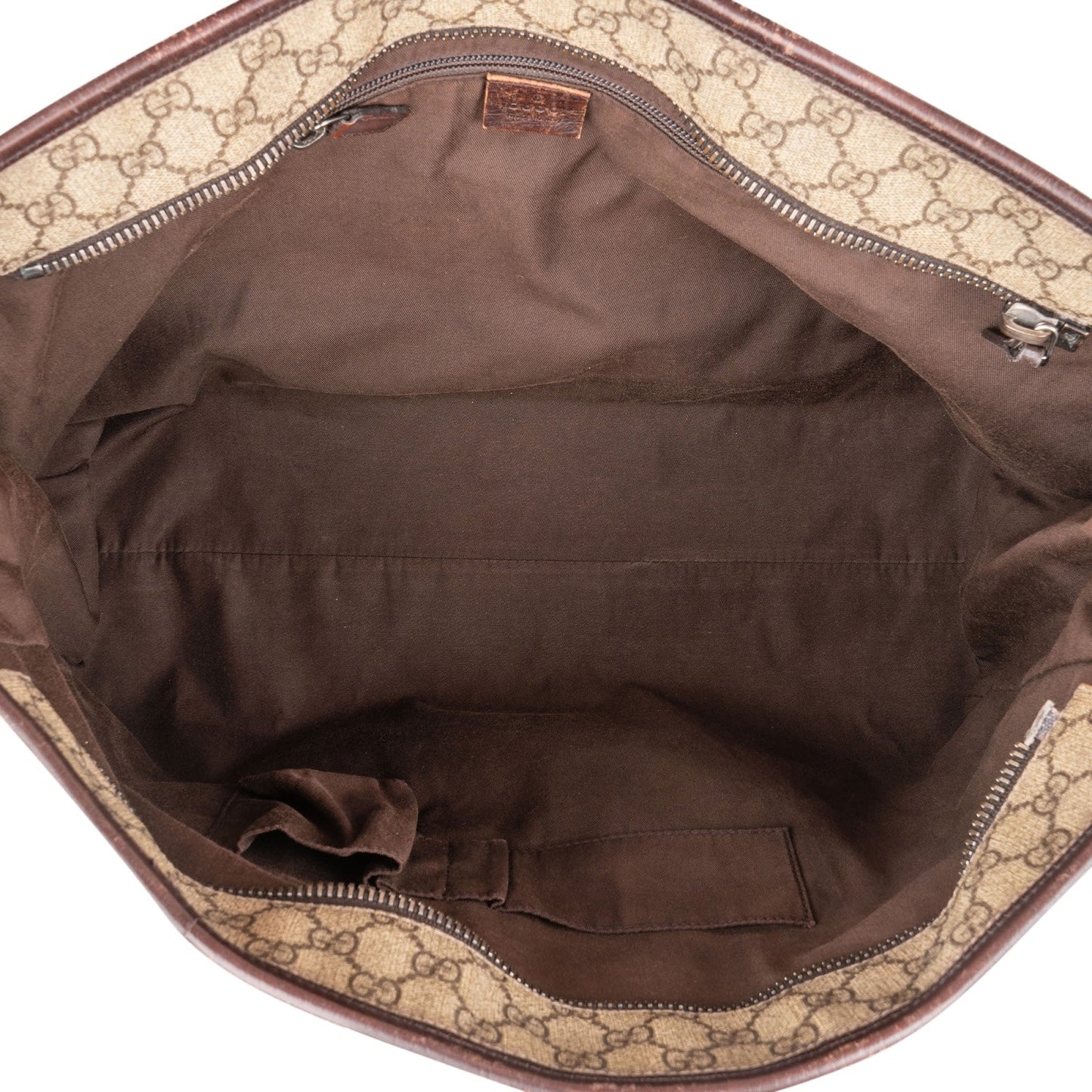 Gucci Monogram GG Supreme Large Tote Crossbody Handbag