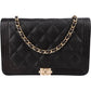 Chanel Quilted Caviar Leather Wallet On Chain Boy Crossbody Bag