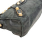 Balenciaga Dark Green Leather City Handbag