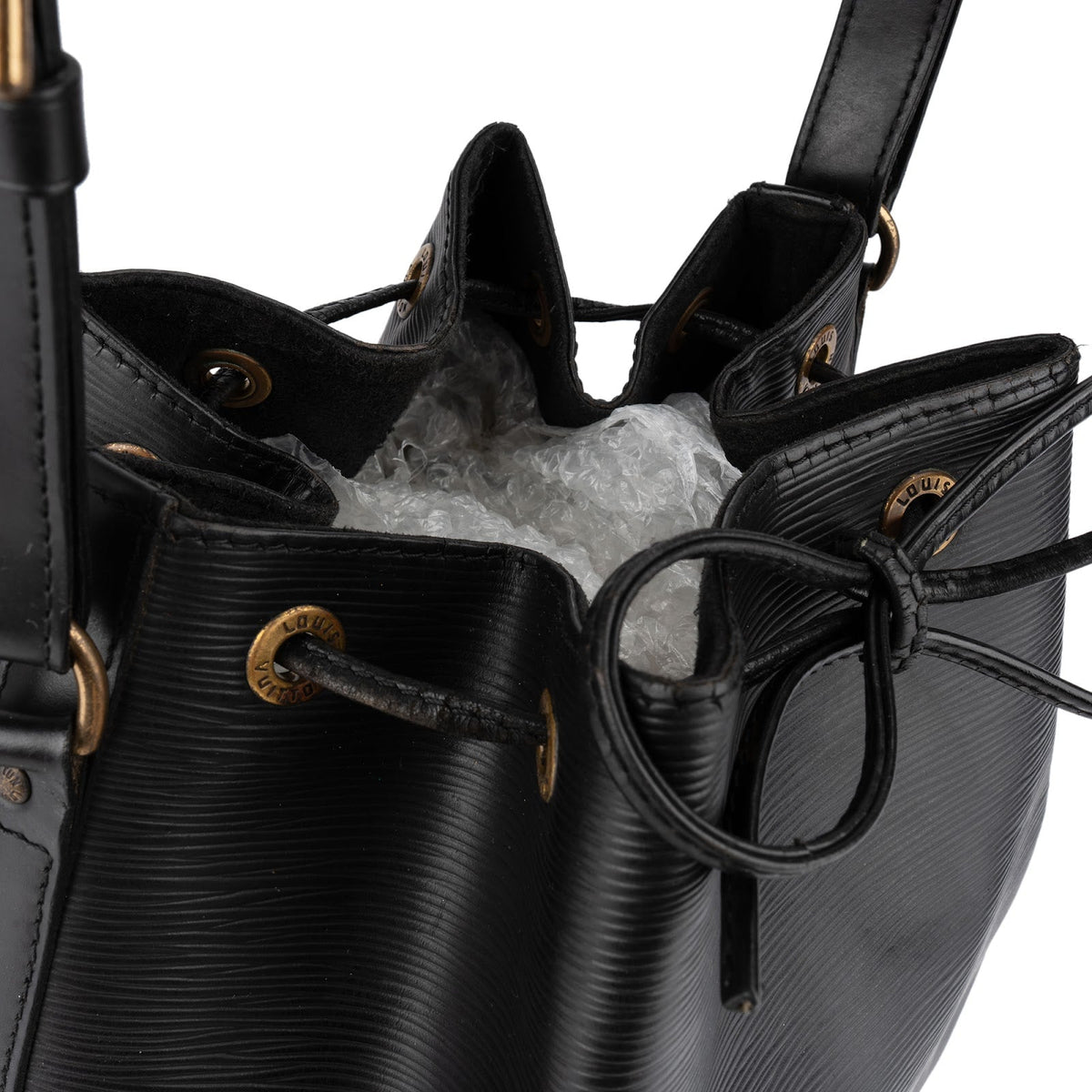 Louis Vuitton Noir Epi Leather Sac Noé Petit Shoulder Bag