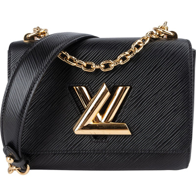 Louis Vuitton Noir Epi Leather Twist PM Crossbody Bag