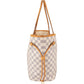Louis Vuitton Monogram Damier Azur Canvas Neverfull MM Shoulder Bag