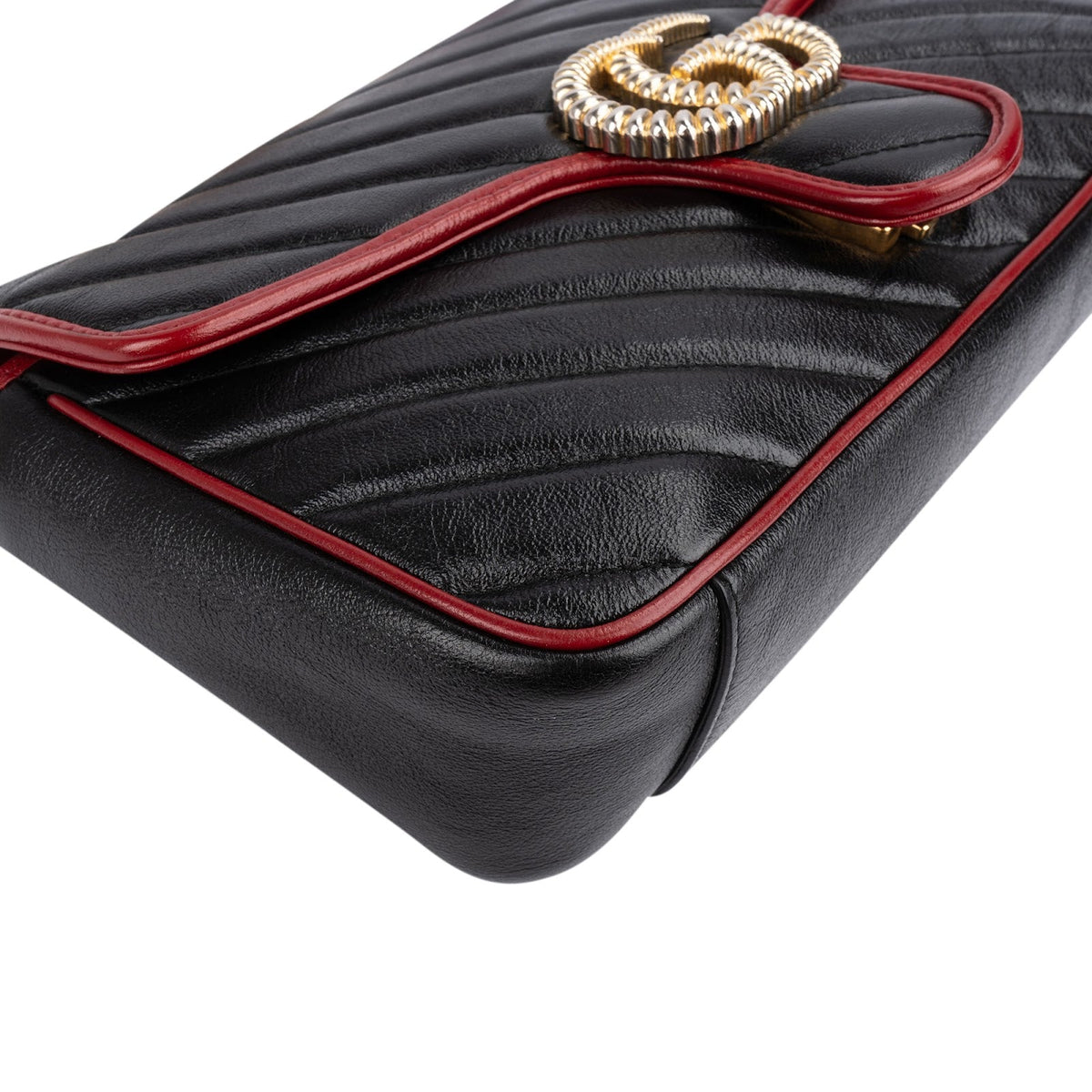 Gucci Monogram Matelassé Leather GG Marmont Crossbody Bag