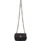 Chanel Black Quilted Satin 24K Gold Mini Single Flap Crossbody Bag