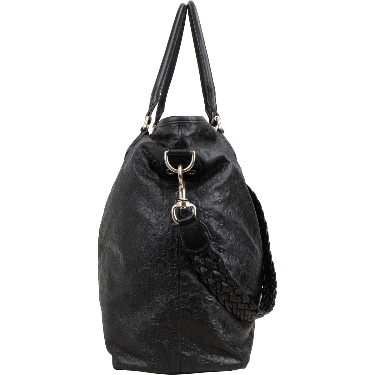 Gucci Guccissima Leather Crest Duffle Travel 60 Shoulder Bag