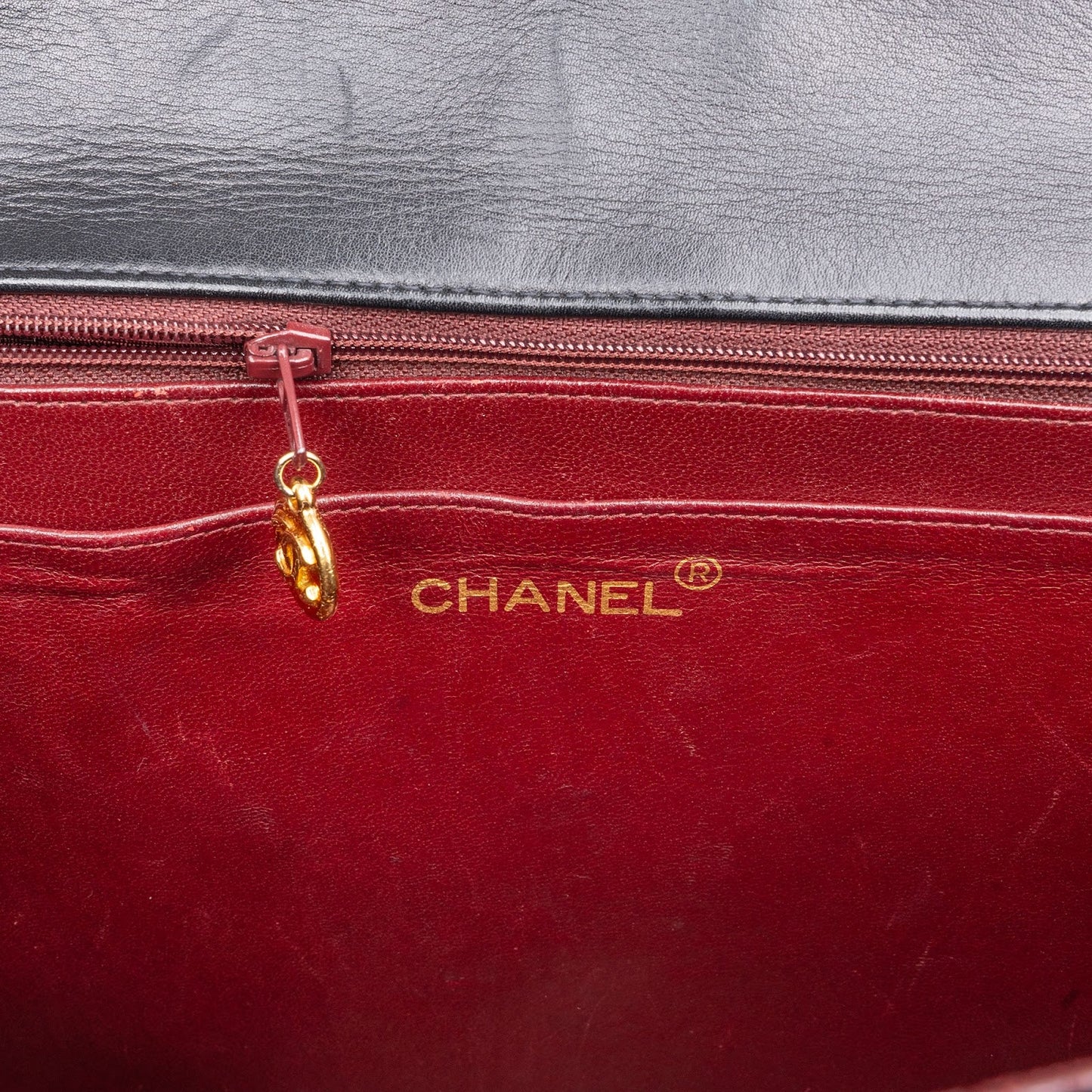 Chanel Quilted Lambskin 24K Gold Jumbo Single Flap Crossbody Bag