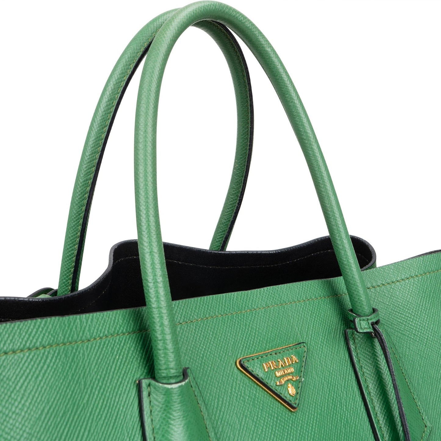 Prada Saffiano Leather Double Handbag