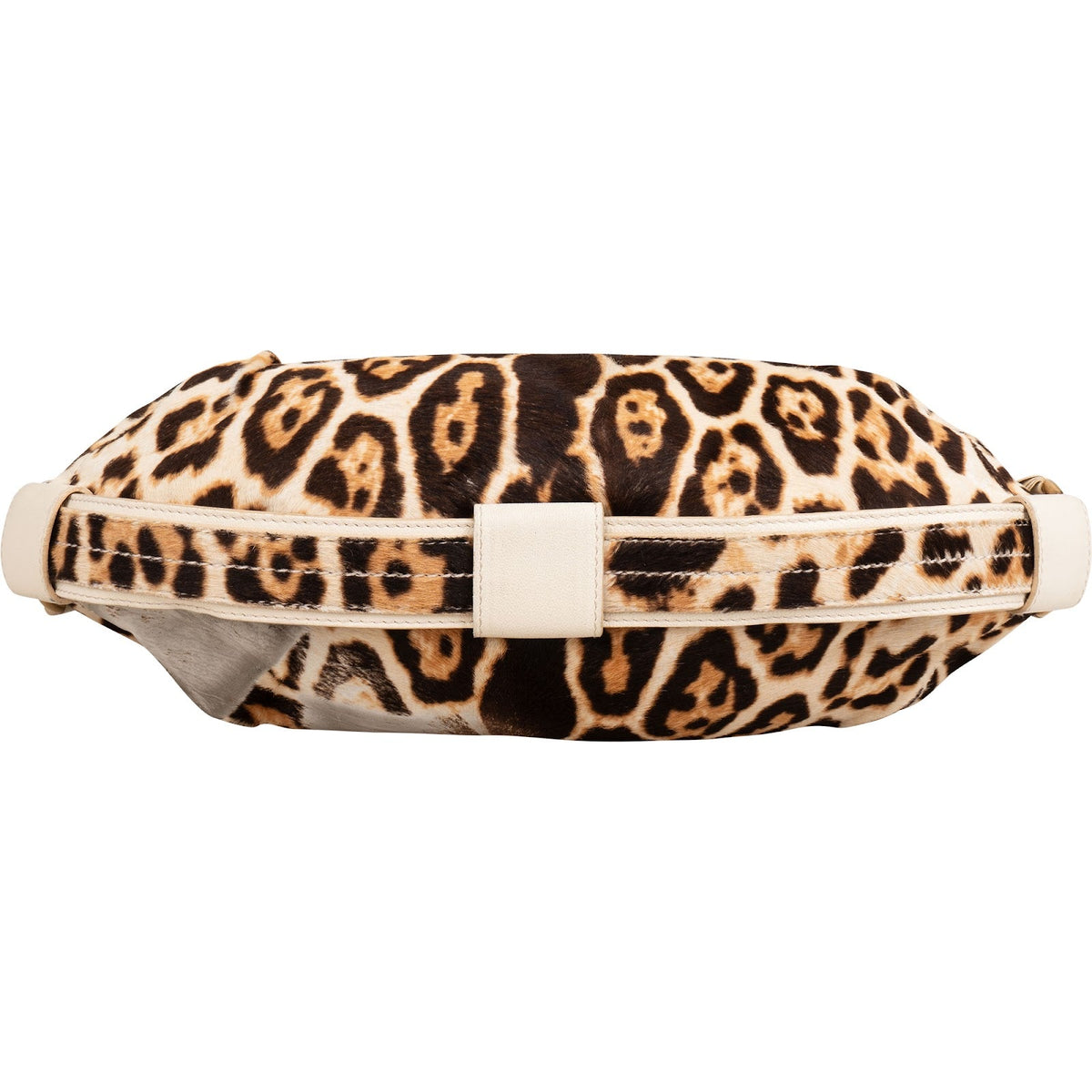 Yves Sant Laurent Pony Hair Leopard Print Hobo Shoulder Bag