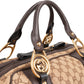 Gucci Monogram GG Canvas Interlocking G Soft Boston 35 Handbag