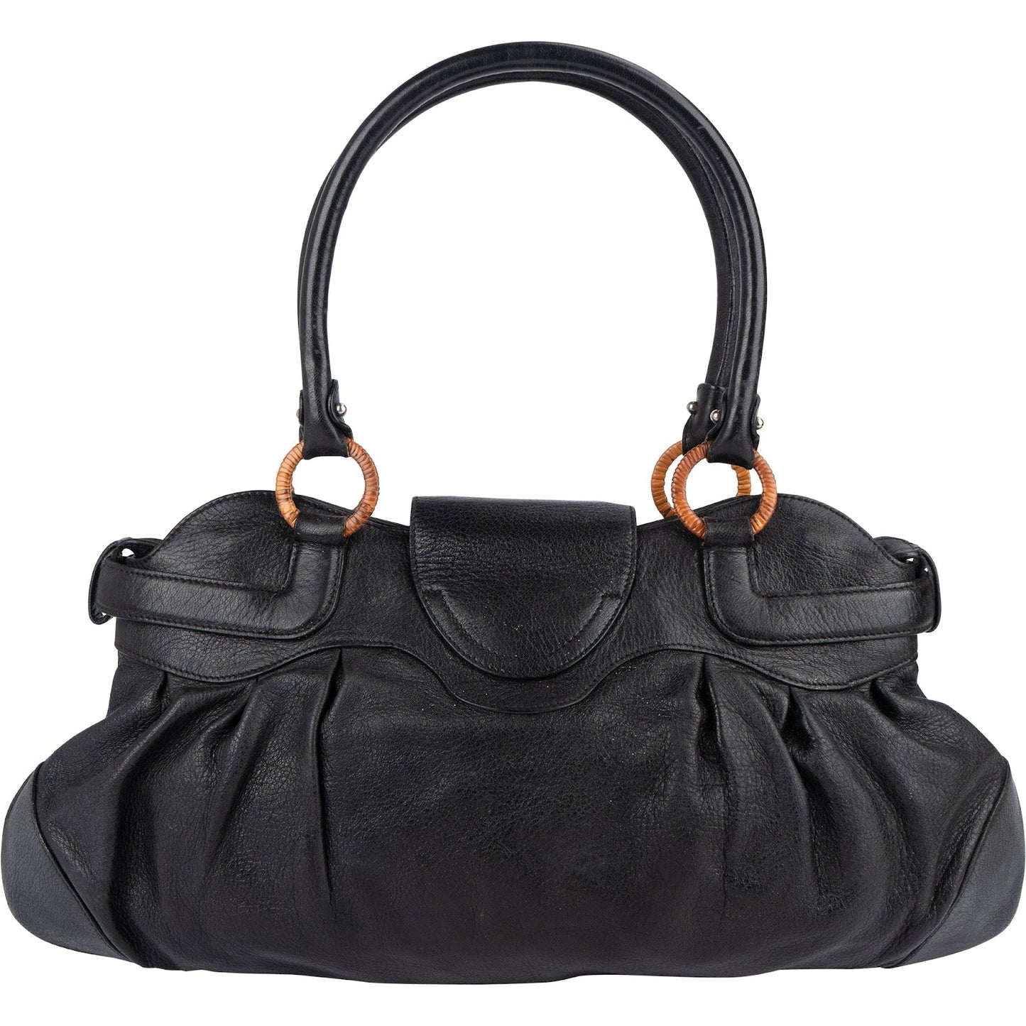 Salvatore Ferragamo Pebbled Leather Marisa Handbag