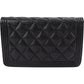 Chanel Quilted Caviar Leather Small Boy Wallet On Chain Crossbody Bag