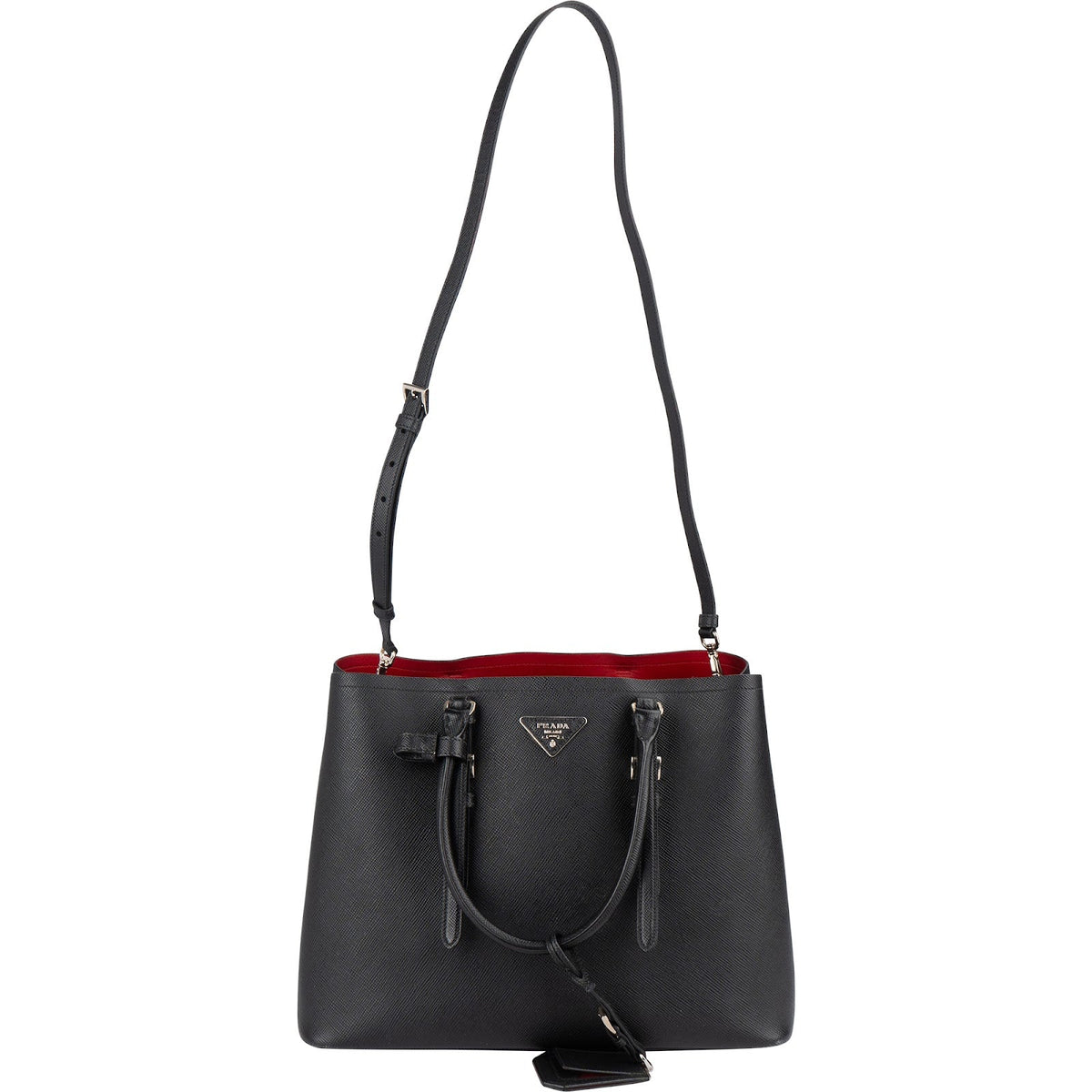 Prada Saffiano Leather Cuir Double Tote Handbag
