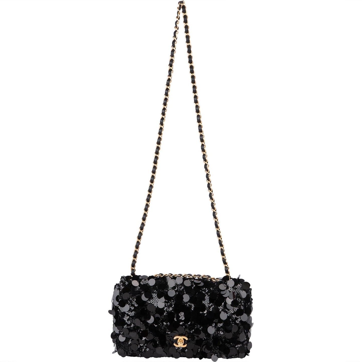 Chanel Limited Sequin Classic Medium Single Flap Crossbody Bag