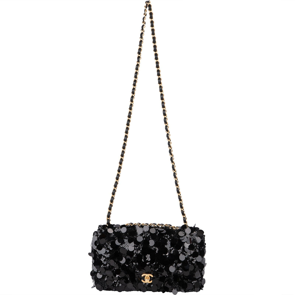 Chanel Limited Sequin Classic Medium Single Flap Crossbody Bag