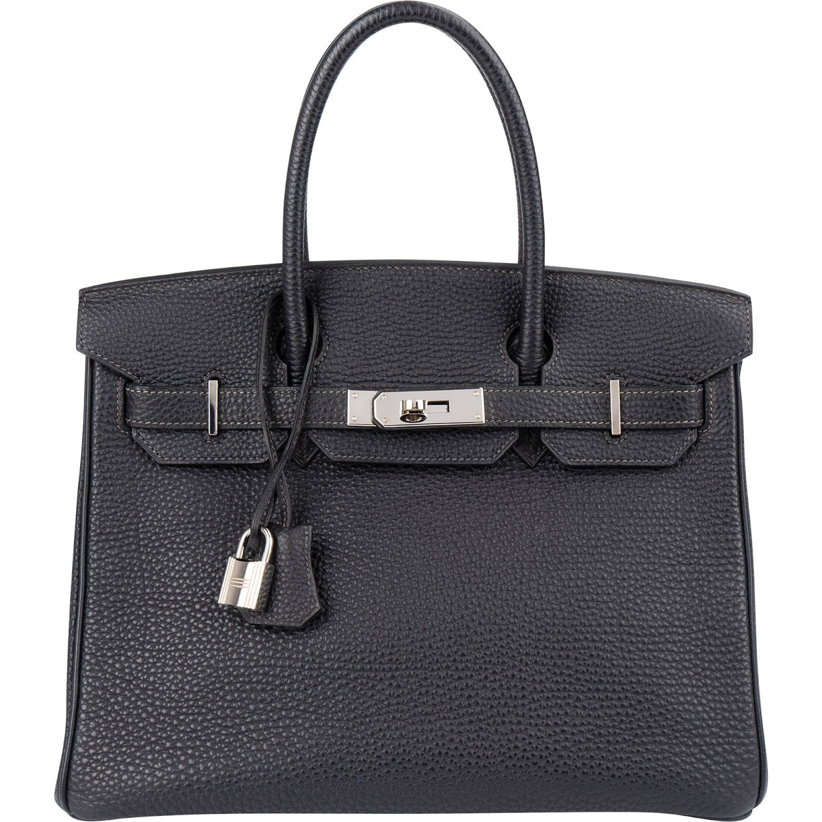 Hermès Dark Navy Bleu Togo Leather Palladium Birkin 30 Handbag