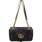 Gucci Chevron Leather GG Marmont Camera Crossbody Bag